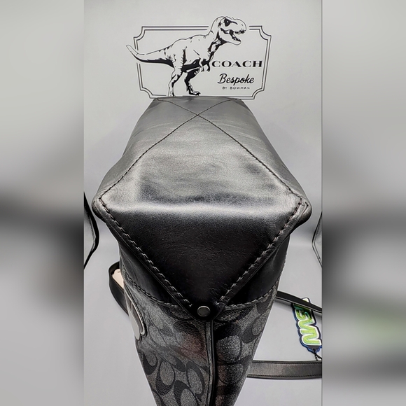RARE! Coach X NASA City Tote -Upcycled- One-of-a-Kind Black/Grey - Picture 12 of 16